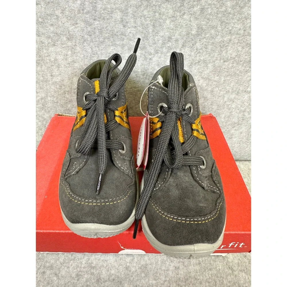 Superfit Kids Gray Suede Leather‎ Ankle Boots Toddler Size US7 /EU23